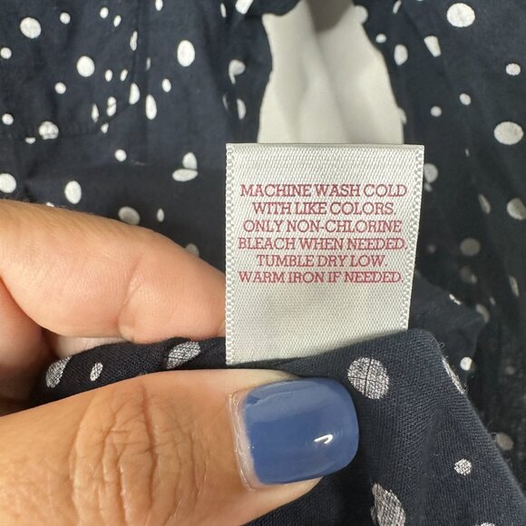 2/$24 NWT So Back-to-School Shirting Crosshatched Tossed Dots Black #A0262 TRB2 - Picture 7 of 9